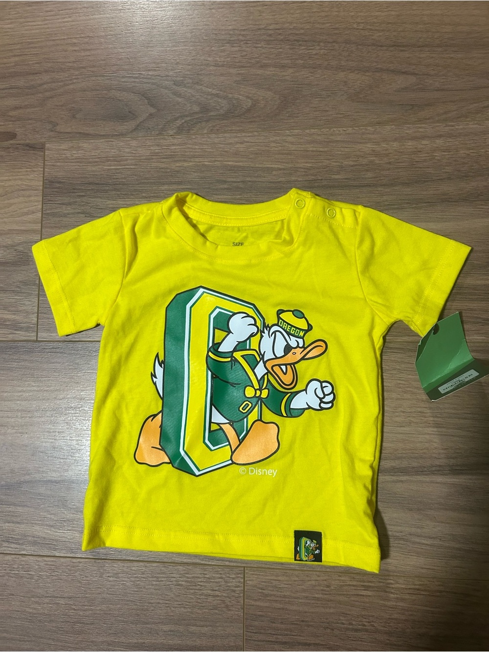 Disney Bright Yellow Oregon Ducks Donald Duck Graphic Tee And Pants Set